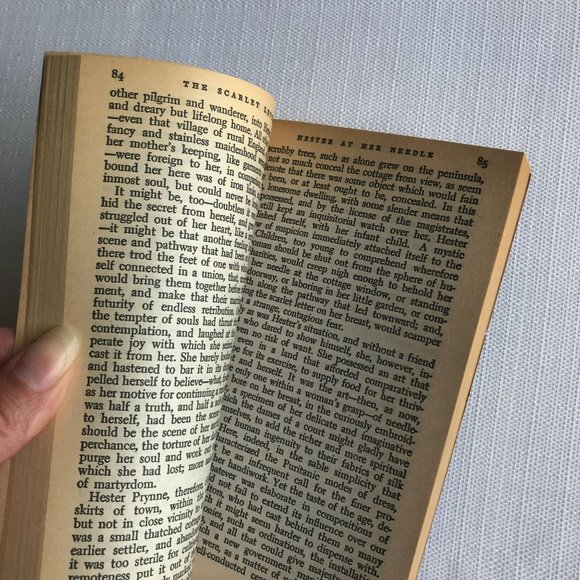 Vintage 1959 Scarlet Letter by Nathaniel Hawthorne Paper Back Book - Picture 9 of 9